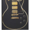 Gibson Les Paul Black Guitar (Blank Sketch Book), Paperback