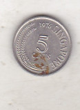 Bnk mnd Singapore 5 centi 1976, Asia
