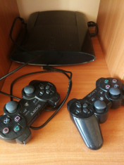 consola PS3 super slim 2 controllere + 10jocuri originale foto