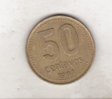 Bnk mnd Argentina 50 centavos 1994 vf, America Centrala si de Sud