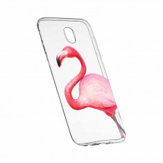 Husa Silicon, Transparent, Slim, Flamingo, Xiaomi Mi4 foto