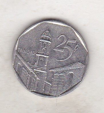 bnk mnd Cuba 25 centavos 1994 foto
