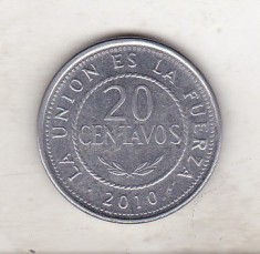 bnk mnd Bolivia 20 centavos 2010 foto
