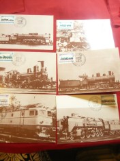 Set 6 Maxime Locomotive Romanesti 1981 foto