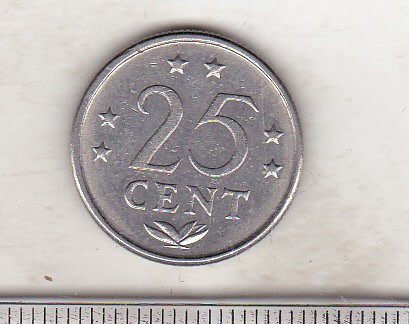bnk mnd Antilele Olandeze 25 centi 1984