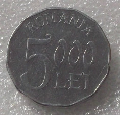 G5. Romania 5000 lei 2002 ** foto