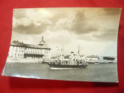 Ilustrata -Galati - Portul- circulat 1958 foto