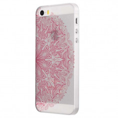 Husa Silicon, Transparent, Slim, Lace Pink, Xiaomi Mi5S foto