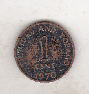 bnk mnd Trinidad Tobago 1 cent 1970