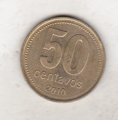 bnk mnd Argentina 50 centavos 2010