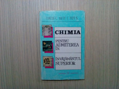 CHIMIE pentru Admiterea in Invatamantul Superior - C. Costin, I. Baciu -1995 foto