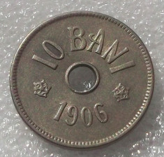 G5. Romania 10 bani 1906 j XF / aUNC ** foto