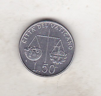 bnk mnd Vatican 50 lire 1992 foto