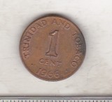 Bnk mnd Trinidad Tobago 1 cent 1966, America Centrala si de Sud