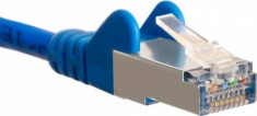 Cablu SFTP DBX Patchcord Cat 6A 0.5m Albastru foto