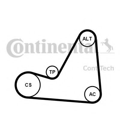 Set curea transmisie cu caneluri PEUGEOT 307 CC (3B) (2003 - 2016) CONTITECH 6PK1070K3 foto mare Set curea transmisie cu caneluri PEUGEOT 307 CC (3B) (2003 - 2016) CONTITECH 6PK1070K3 foto mare