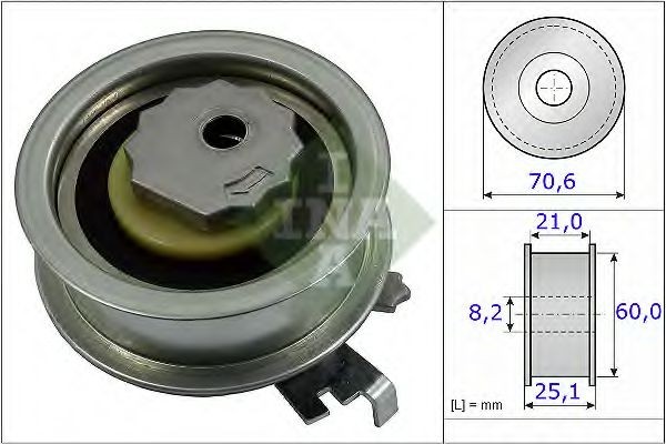 Rola intinzator,curea distributie SKODA RAPID (NH3) (2012 - 2016) INA 531 0882 10 Rola intinzator,curea distributie SKODA RAPID (NH3) (2012 - 2016) INA 531 0882 10