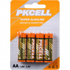 Set 4 baterii R6, AA, alkaline, PKCell - 201456 foto