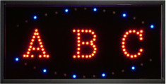 Afisaj cu LED-uri, afisaj ABC - 113640 foto