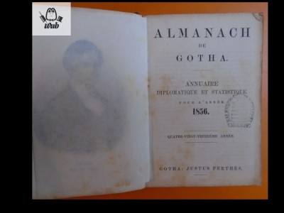 Almanach de Gotha 1856 foto