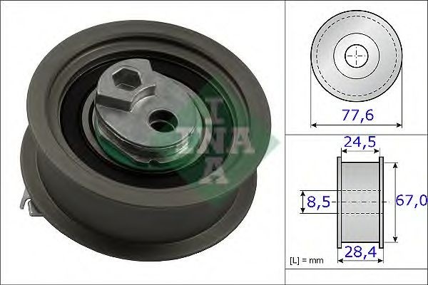 Rola intinzator,curea distributie VW EOS (1F7, 1F8) (2006 - 2016) INA 531 0851 10 foto mare Rola intinzator,curea distributie VW EOS (1F7, 1F8) (2006 - 2016) INA 531 0851 10 foto mare