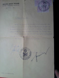 Prefectura jud. Trei Scaune, Sf. Gheorghe 1946, certificat cu semnatura prefect, Romania 1900 - 1950, Documente
