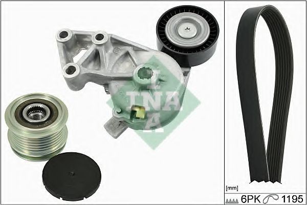 Set curea transmisie cu caneluri SKODA OCTAVIA I (1U2) (1996 - 2010) INA 529 0001 10 foto mare Set curea transmisie cu caneluri SKODA OCTAVIA I (1U2) (1996 - 2010) INA 529 0001 10 foto mare