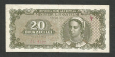 ROMANIA 20 LEI 1950 [1] P- 84a foto