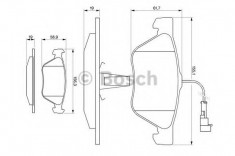 Set placute frana,frana disc ALFA ROMEO 147 (937) (2000 - 2010) BOSCH 0 986 494 004 foto