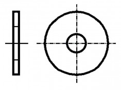 Saiba rotunda, 3,2x9mm, otel inoxidabil A2, Bossard - 007230 foto