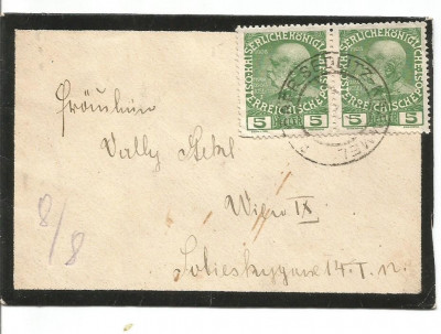 (No5) plic -Austria -5 heller Franz Joseph 1908 foto