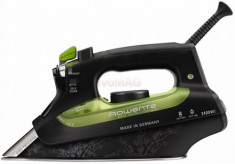 Fier de calcat Rowenta Eco Intelligence DW6010F1, Talpa Microsteam400, 2400W, 0.3l (Negru-Verde) foto