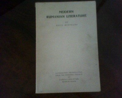 Basil Munteano Modern Rumanian Literature foto
