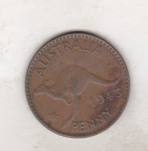 bnk mnd Australia 1 penny 1943
