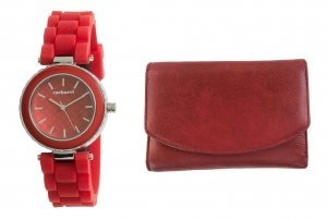 Cadou Personalizabil Lady in Red Ceas Cacharel Portofel Piele Naturala foto mare Cadou Personalizabil Lady in Red Ceas Cacharel Portofel Piele Naturala foto mare