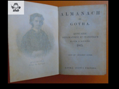 Almanach de Gotha 1865 foto