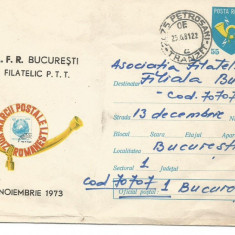 (No1) plic-ZUIA MARCII POSTALE ROMANESTII 1973