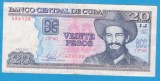 (1) BANCNOTA CUBA - 20 PESOS 2015, PORTRET CAMILO CIENFUEGOS