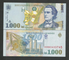 ROMANIA 1000 1.000 LEI 1998 UNC [00] Filigran BNR MARE foto