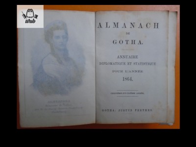 Almanach de Gotha 1864 foto