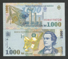 ROMANIA 1000 1.000 LEI 1998 , a UNC [03] Filigran BNR MARE foto