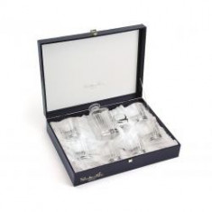 Set Timeless Whisky Crystal Bottle Silver Plated by Chinelli foto