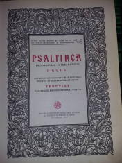 Carte veche ortodoxa,1998,PSALTIREA Prorocului si Imparatului DAVID,Trs.GRATUIT foto