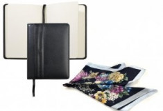 Elegant Black Gift Set Agenda Nina Ricci si Esarfa Flowers foto