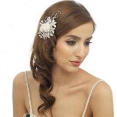 Agrafa Borealy Perle Clips Extravagance Bride foto