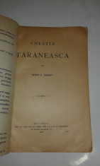 SPIRU C.HARET - CHESTIA TARANEASCA Ed.1907 foto