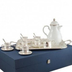 Set Cafea 6 persoane Silver Chinelli made in Italy foto