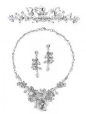 Borealy Crystals Colier Cercei si Tiara Glam Bold foto