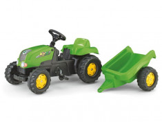 Tractor Cu Pedale Si Remorca ROLLY TOYS 012169 Verde foto