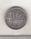 Bnk mnd Australia 3 pence 1961 argint, Australia si Oceania